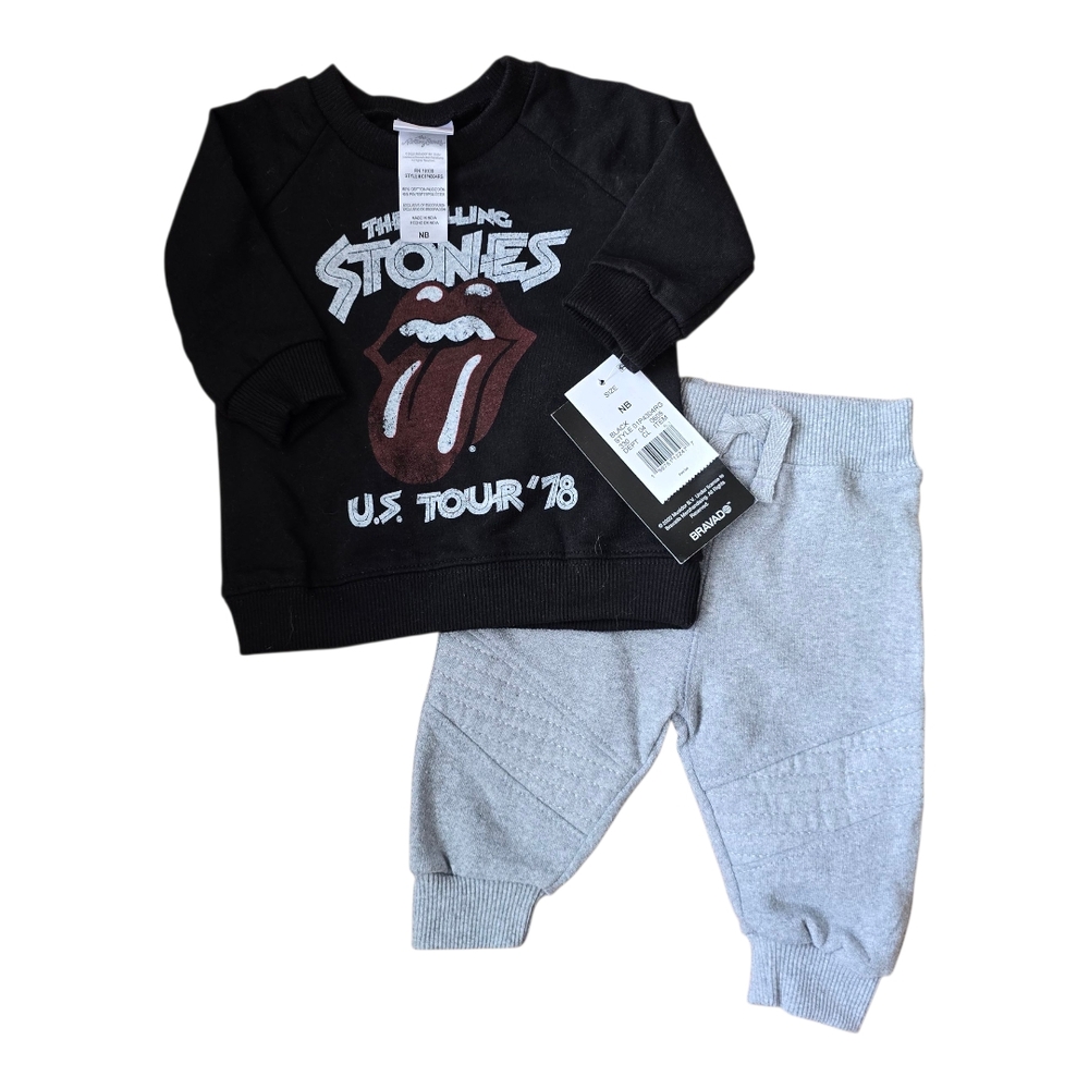 Rolling Stones Baby Jogger Set | NB US Tour 78 NWT